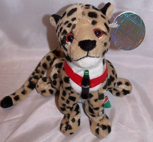 Image 2 of Coca-Cola Coke Cheetah, Africa, Stuffed Plush Promo