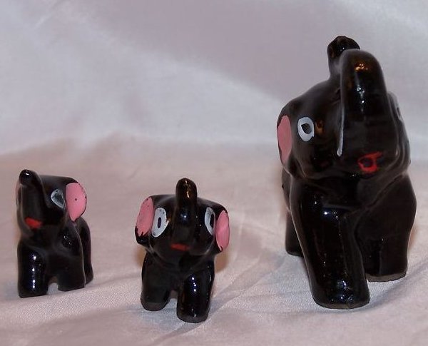 Image 2 of Elephant Family Japan Japanese 3 Piece Set Figurines