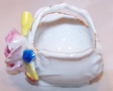 Image 1 of Rose, Flower Basket, Made in Occupied Japan