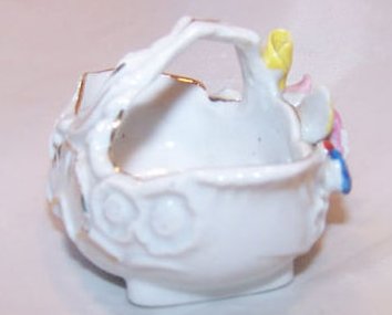 Image 3 of Rose, Flower Basket, Made in Occupied Japan