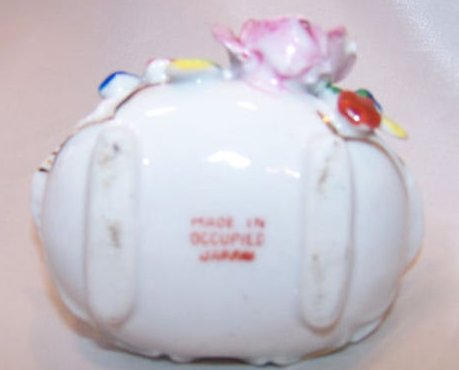 Image 4 of Rose, Flower Basket, Made in Occupied Japan