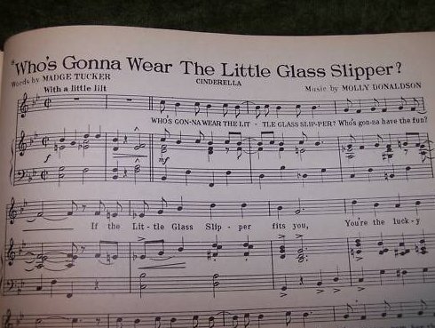 Image 2 of 1940 Cinderella Musical Radio Script, Scores