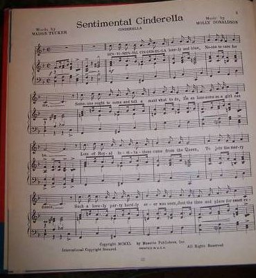 Image 3 of 1940 Cinderella Musical Radio Script, Scores