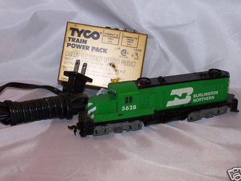 Burlington Northern Toy Train Locomotive, Power Pack