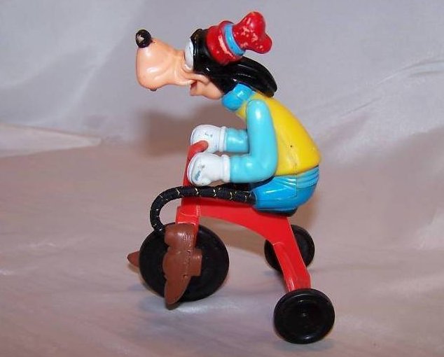 Image 2 of Goofy Riding a Trike Tricycle, Vintage