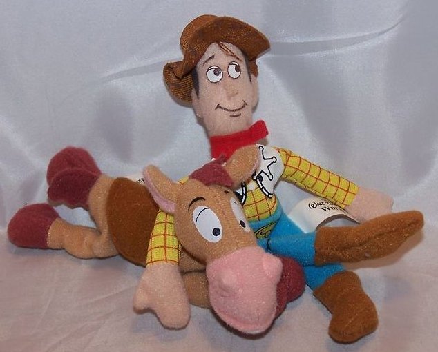 Image 0 of Woody and Bullseye Stuffed Plush, Toy Story, Disney