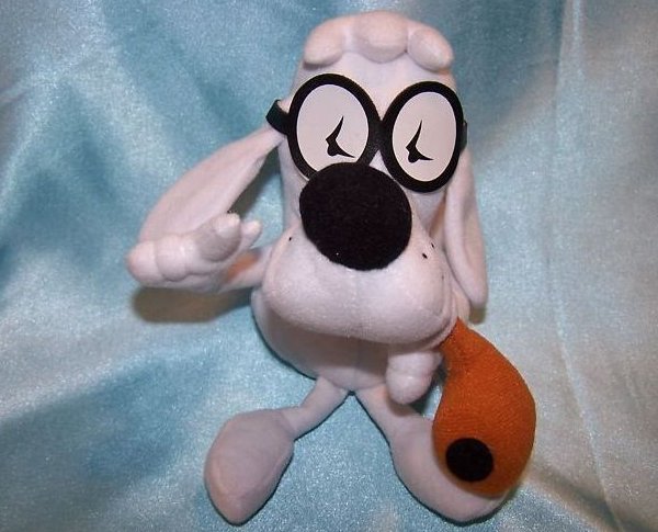 Image 0 of Mr. Peabody with Pipe, Stuffed Plush, Rocky and Bullwinkle