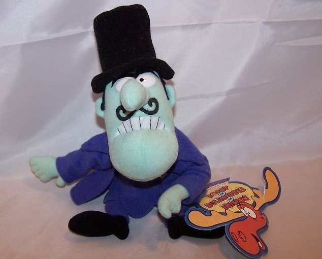 Image 0 of Villian Snidely Whiplash Stuffed Plush, Rocky Bullwinkle