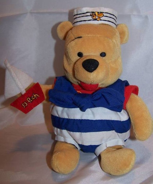 Winnie the Pooh Nautical Pooh, Stuffed Plush, Disney