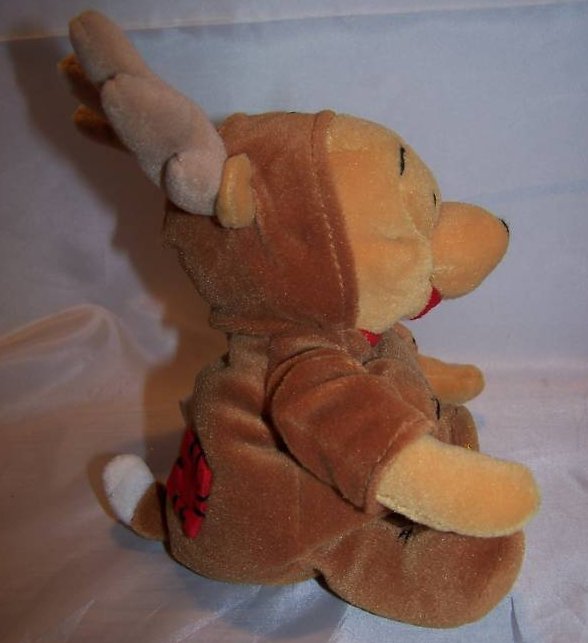 Image 1 of Winnie the Pooh, Reindeer Pooh, Stuffed Plush, Disney