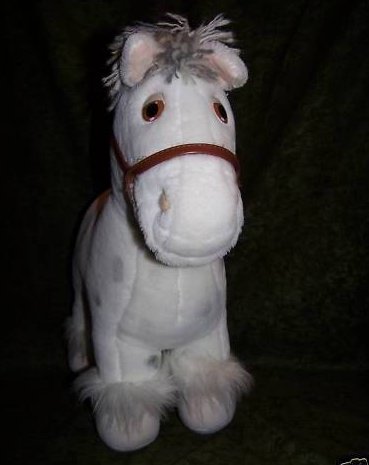 Image 1 of Cabbage Patch Horse Pony White Dapple Stuffed Plush