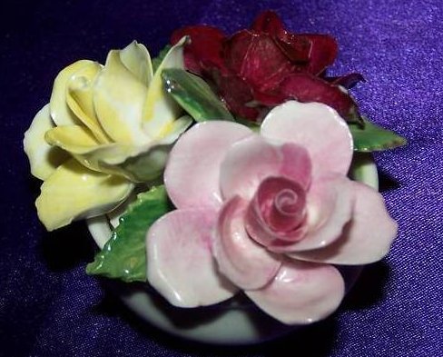 Aynsley Flower Bouquet in Bowl, England