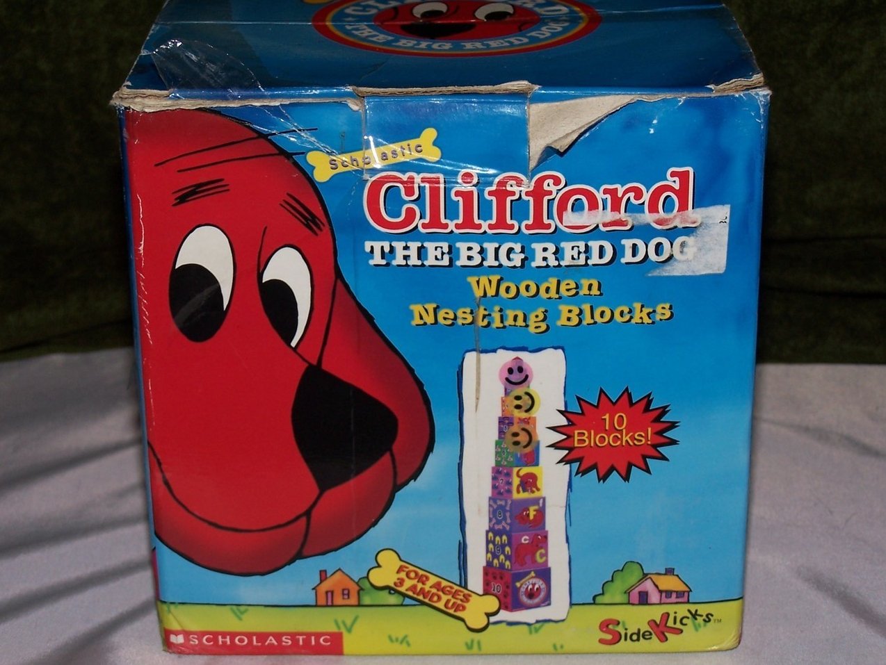 Image 2 of Clifford the Big Red Dog Stacking Blocks, Wooden