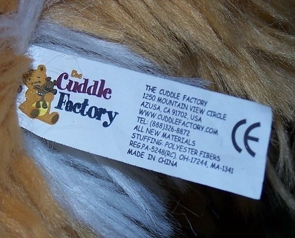 Image 1 of Cuddle Factory Long Haired Cat Plush, Stuffed Animal