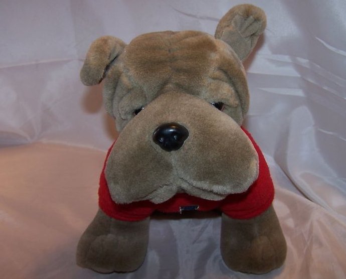 Image 0 of Dorm Pet Bulldog Soft Plush Stuffed Animal, Aeropostale