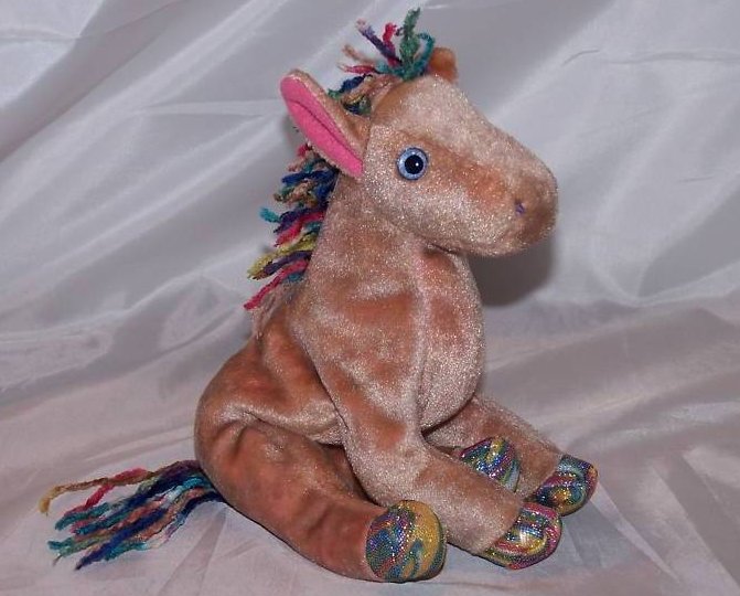 Image 0 of Ty Horse w Rainbow Mane, Tail, Hooves Plush Stuffed