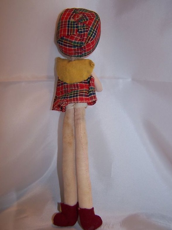 Image 1 of Poseable Vintage Cloth Girl Doll, Japan Japanese 