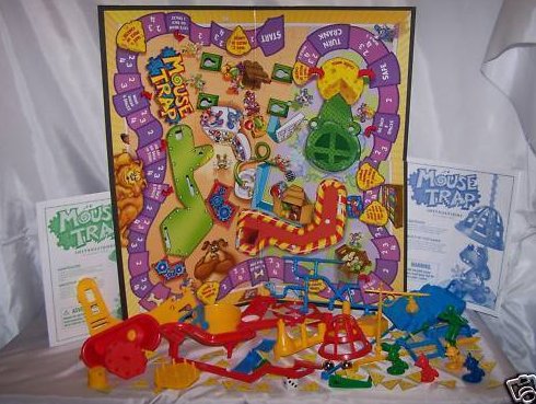 Image 0 of Mouse Trap Game, English & Spanish, Milton Bradley, Complete