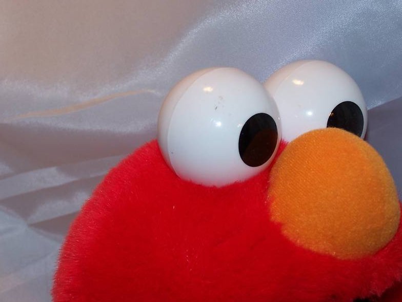 Image 1 of Sesame Street Singing Elmo Plush Stuffed Muppet