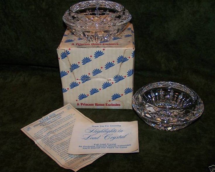 Image 4 of Princess House Lead Crystal Candleholders