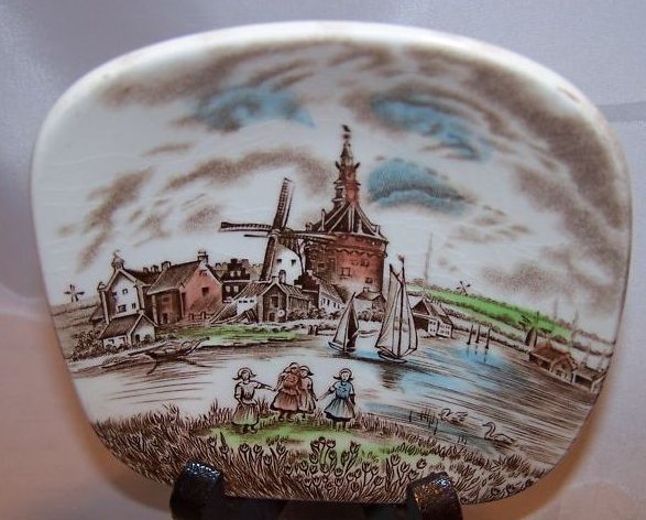 Dutch Windmill Shallow Bowl, Johnson Bros, England