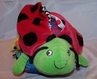 Ladybug Soft, Plush Stuffed Animal with Attached Book