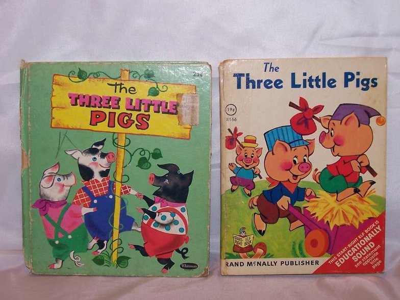 Three Little Pigs, First Ed, Rand McNally Elf and Whitman Book