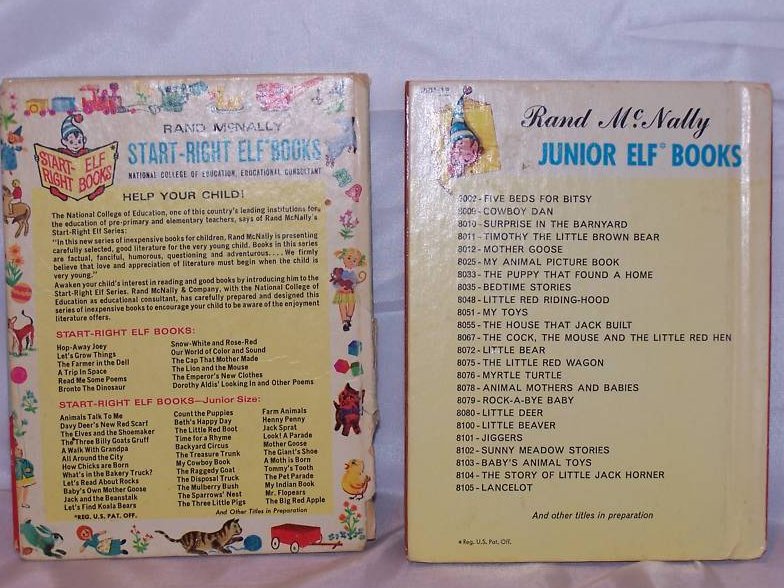 Image 1 of Time for a Rhyme and Jolly Jingle, 2 Rand McNally Elf Books