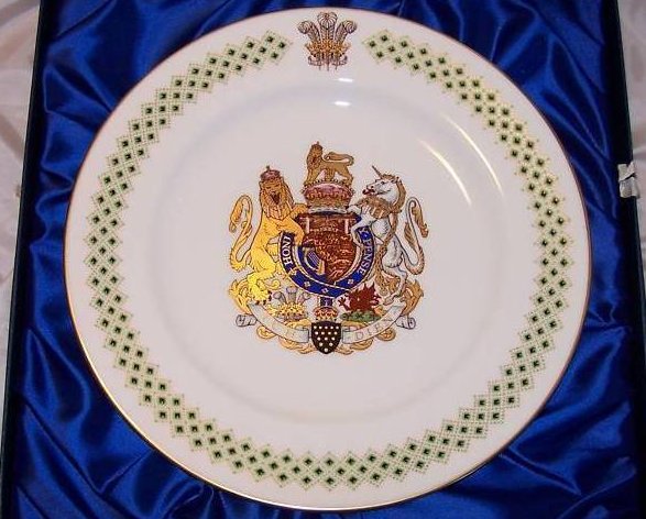 1969 Prince Charles Caernarvon Spode Plate, Orig Box  