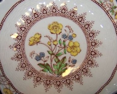 Image 2 of Buttercup, Forget Me Not Floral Butter Pat Plate, Spode