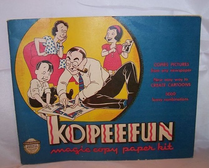 Kopeefun Magic Copy Book Copies Cartoons, Pictures 1940