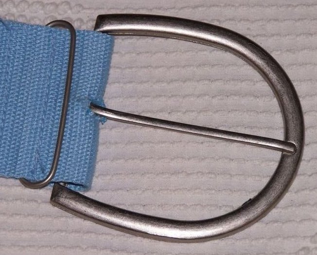 Image 2 of Belt Blue Canvas w Eyelets, Women, Teen