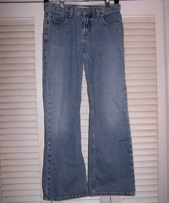 Jrs Size 5,6 Express Low Rise Flare Distressed Jeans