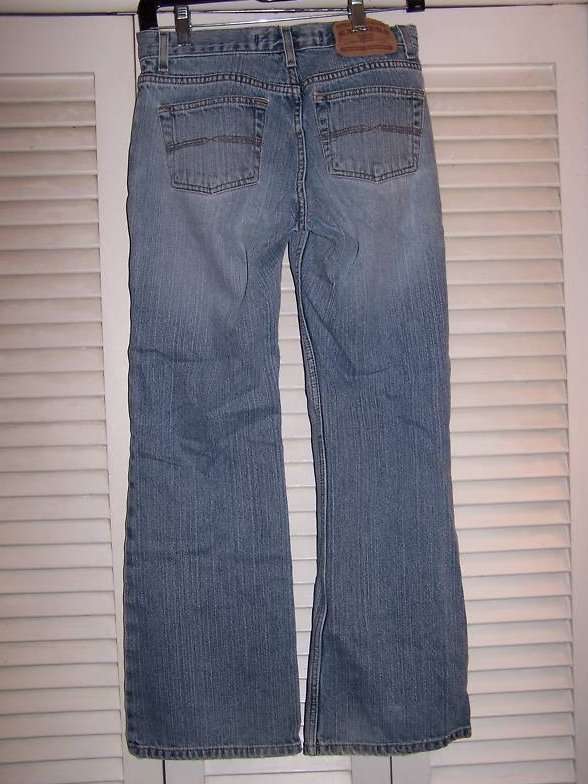 Image 1 of Jrs Size 5,6 Express Low Rise Flare Distressed Jeans