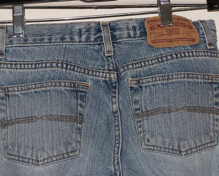 Image 2 of Jrs Size 5,6 Express Low Rise Flare Distressed Jeans