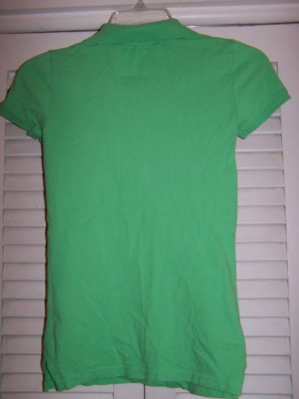 Image 1 of Green Butterfly Aeropostale Collared Shirt