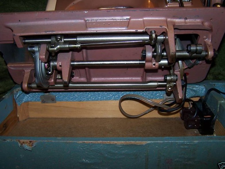 Image 4 of Universal Deluxe Model SDL Sewing Machine, Copper Color