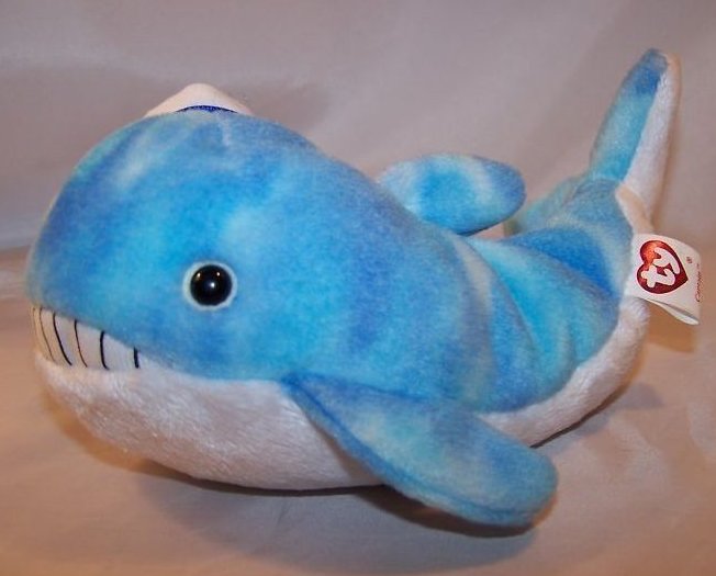 Image 4 of Ty Captain Whale Beanie Baby Stuffed Plush w 2 Books