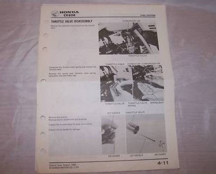 Image 4 of Clymer Honda Motorcycle 350-550cc Fours Service, Repair Manual 1972-78