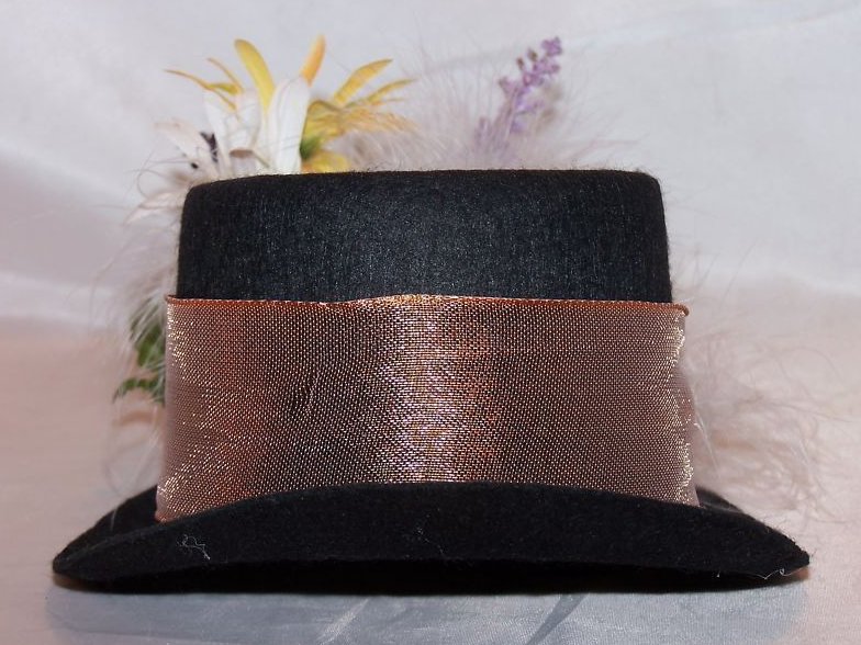 Image 2 of Great Decorated Top Hat for Dolls or Decoration