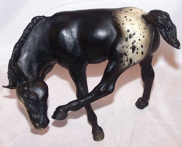 Image 0 of Breyer Black and White Spotted, Appaloosa Horse Figurine