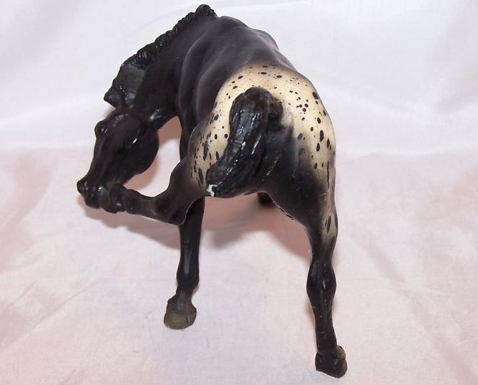 Image 1 of Breyer Black and White Spotted, Appaloosa Horse Figurine