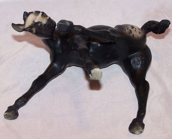 Image 4 of Breyer Black and White Spotted, Appaloosa Horse Figurine