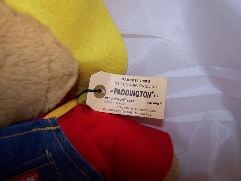 Image 4 of Sears Craftsman Paddington Bear Plush Stuffed Animal