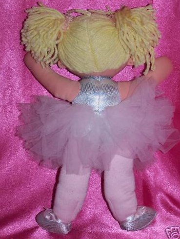 Image 1 of Ballerina Doll Silver Top Pink Tutu Soft Plush Stuffed 