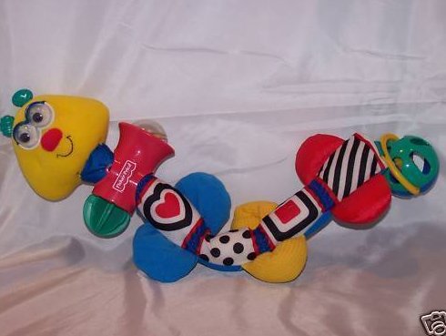 1998 Fisher Price Educational Worm Caterpillar Rattle