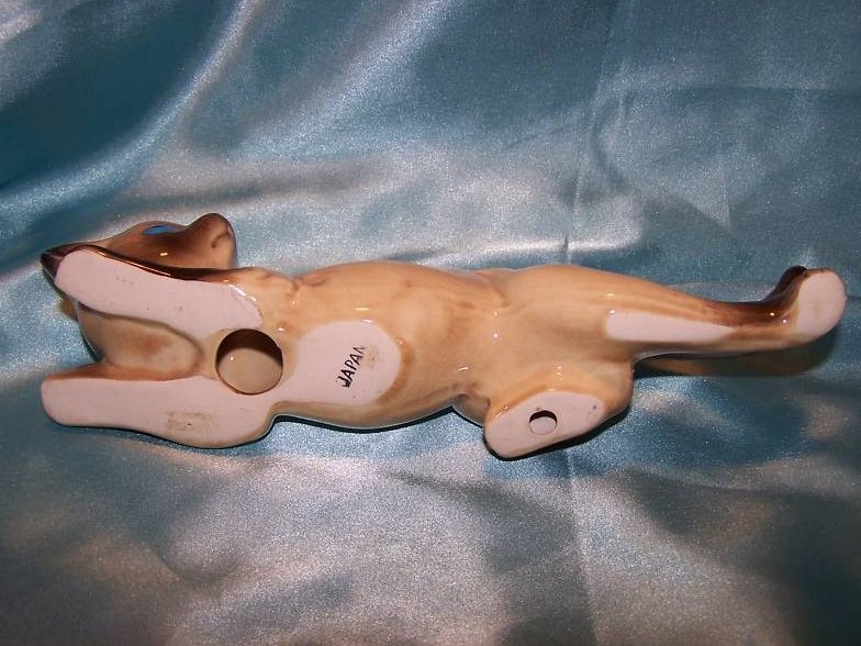 Image 4 of Siamese Kitten Kitty Cat Figurine, Stretching, Japan