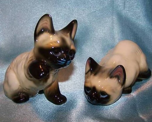 Image 2 of 2 Playful Siamese Kitten Cats, Enesco Figurine 