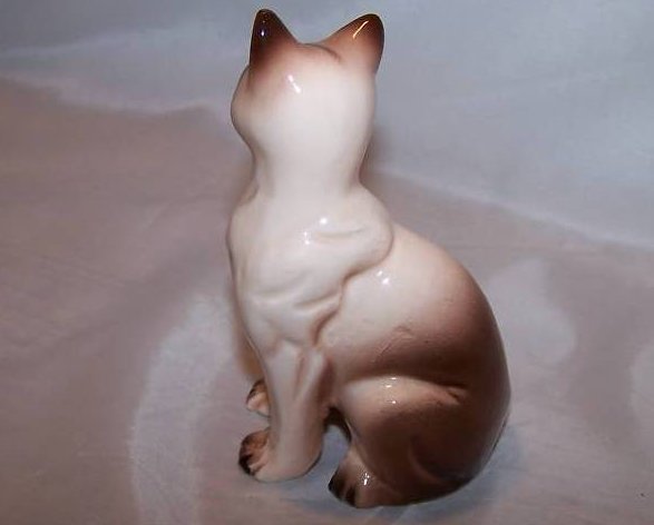 Image 2 of Siamese Cat Kitten Kitty, Ring Eyed, Figurine
