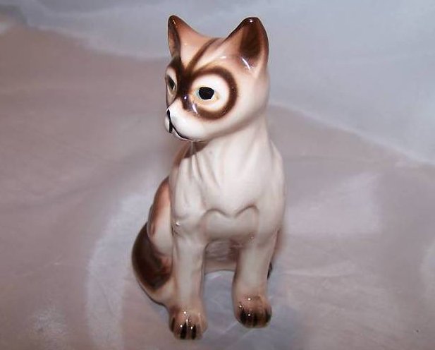 Image 3 of Siamese Cat Kitten Kitty, Ring Eyed, Figurine